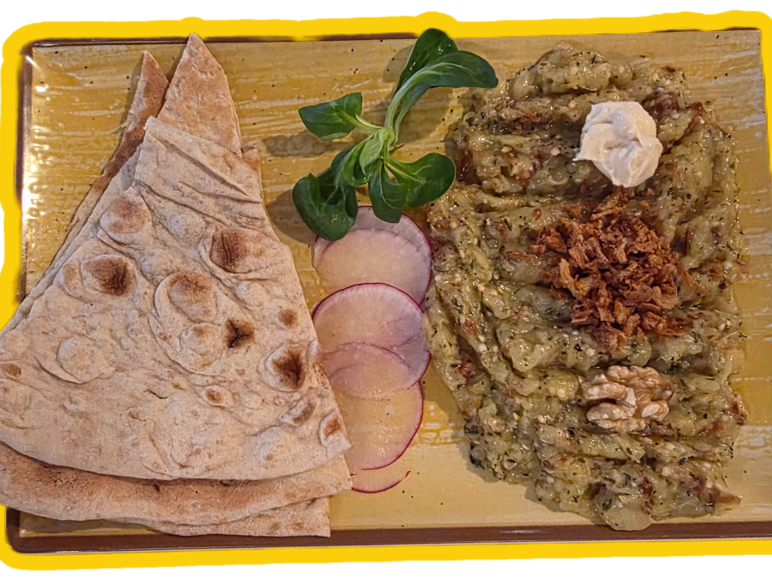Kashk Bademjan (vegetarisch)
