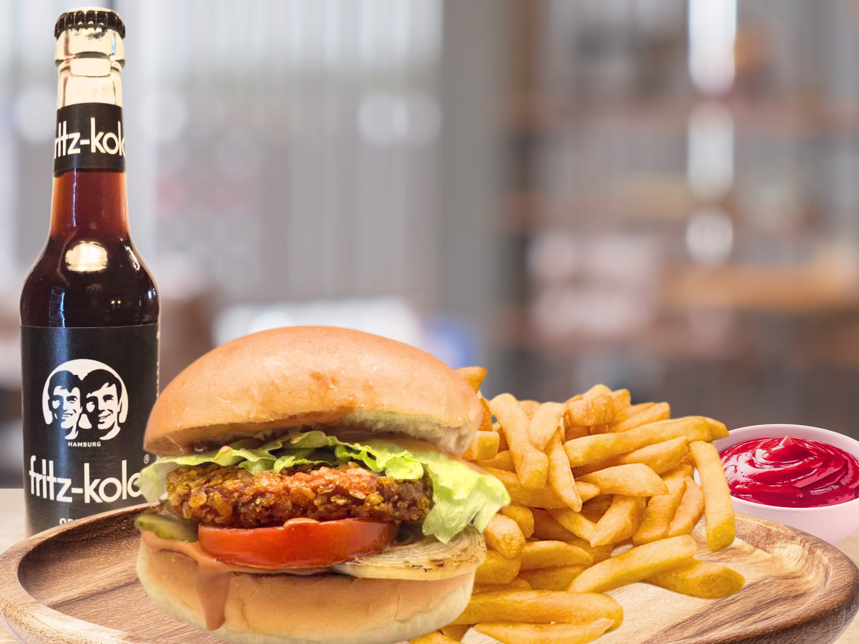 Crispy Chicken Burger Menü