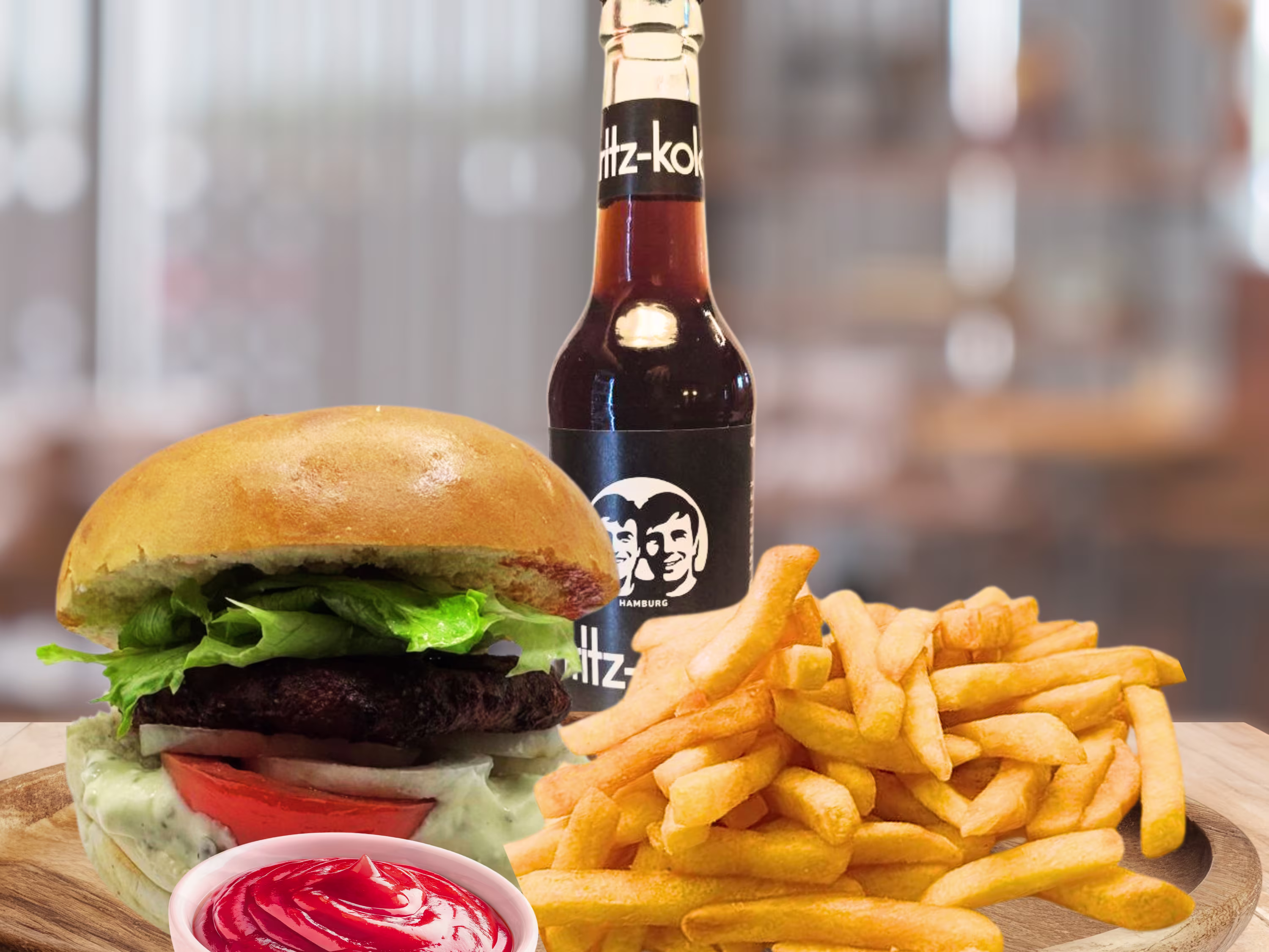 Gemüseburger Menü