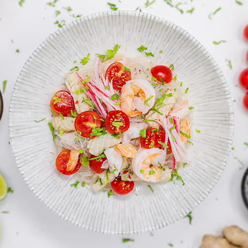 Seafood Salat (scharf)