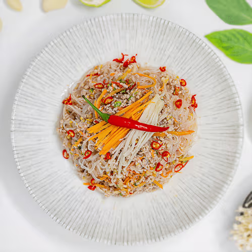 Glasnudel Salat (scharf)