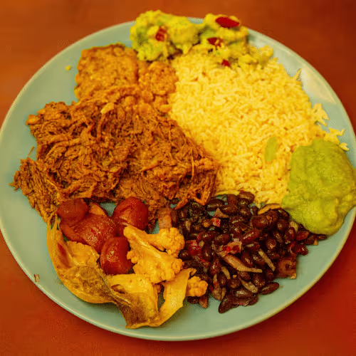 Burrito-Bowl mit Pulled Beef XL