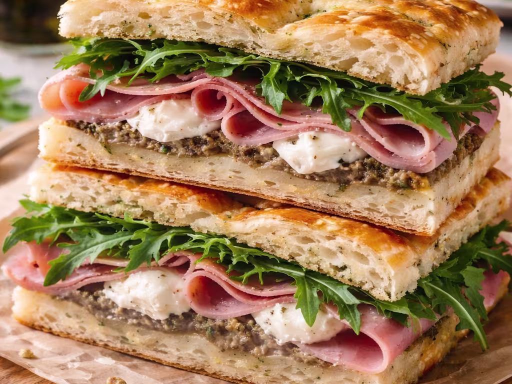 Focaccia Truffle Mortadella