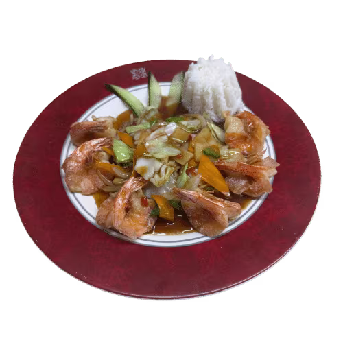 Gegrillte Garnelen nach Szechuan Art
