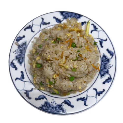 Gebratene Reis mit Eier und Gemüse