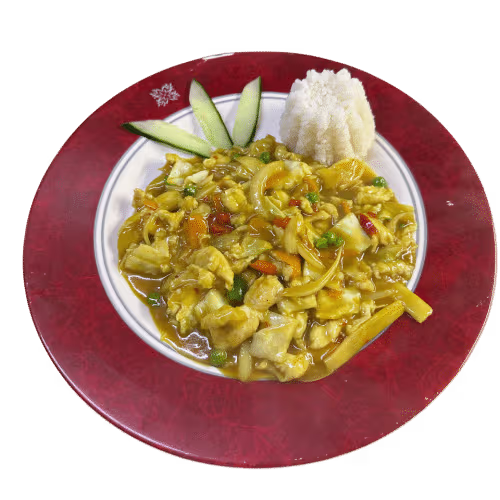 Hühnerfleisch mit Curry