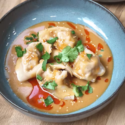 Wantan in Sesame Sauce 4 Stück