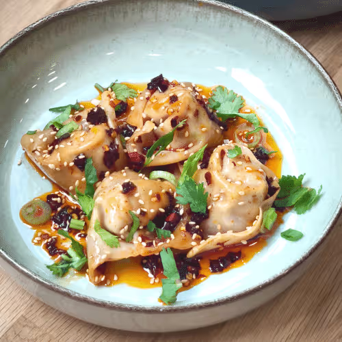 Wantan in Chili-Öl 4 Stück