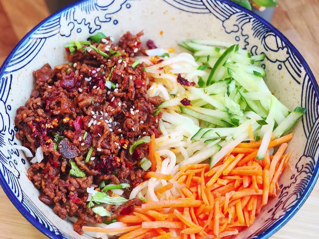 Beef  Zha Jiang Mian (Lamian) Spicy