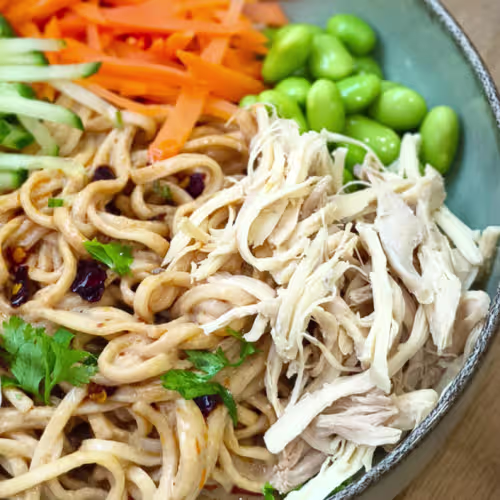 Hühnerfleisch Ban Mian (Lamian) mit Sesame Sauce
