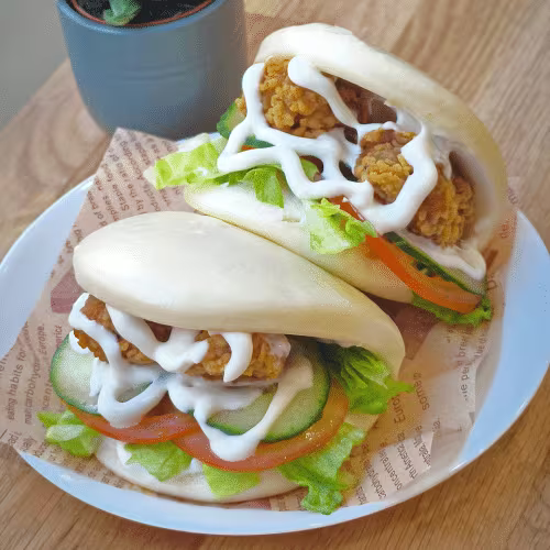 Duck Popcorn Gua Bao