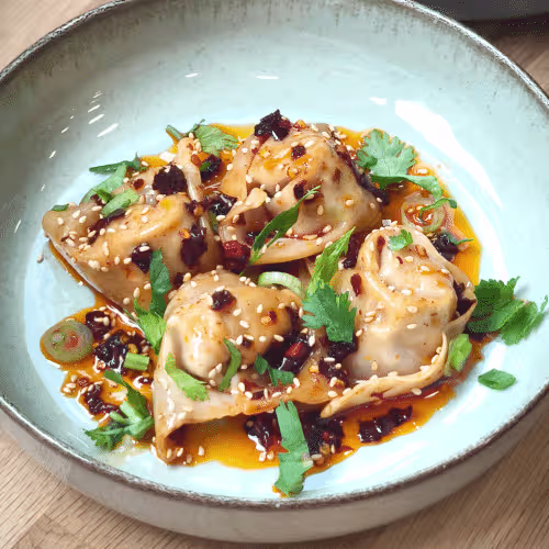 Wantan in Chili-Öl 8 Stück