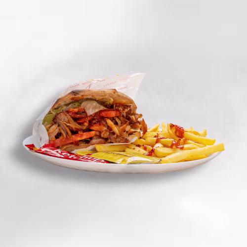 Kebab Teller mit Rindfleisch