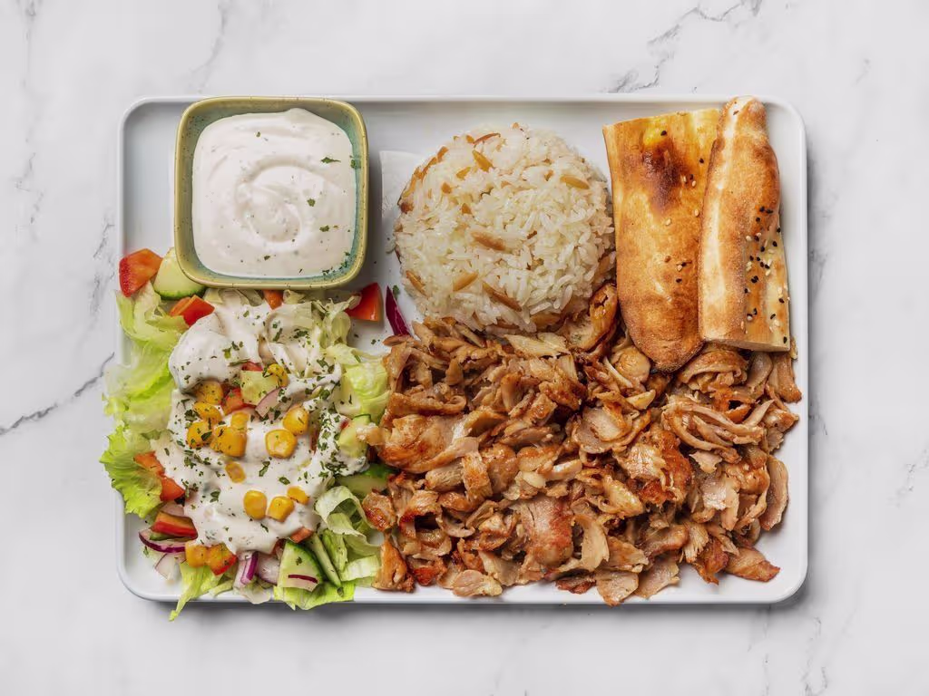 Hühnerkebap Teller