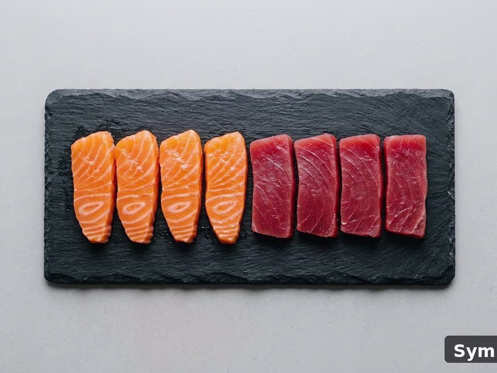 Lachs-Tunfisch Sashimi