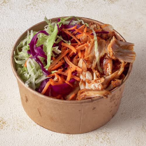 Salat mit Hühnerstreifen