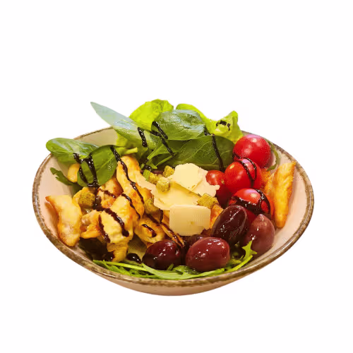 Hühnerstreifen Salat