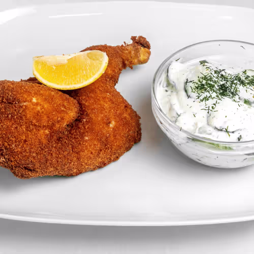 Halbes Backhuhn