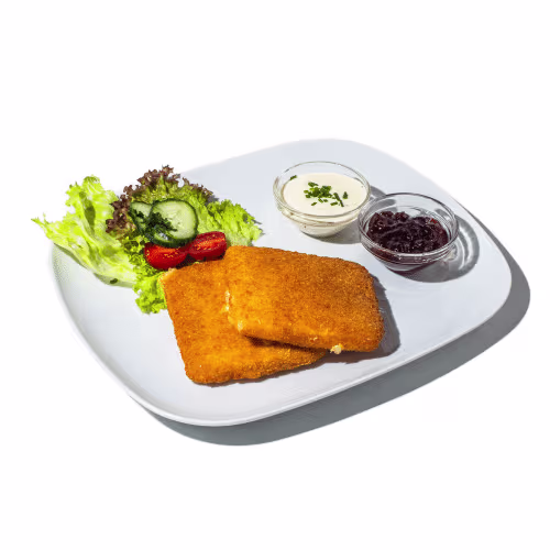 Gebackener Emmentaler mit Sauce Tartare