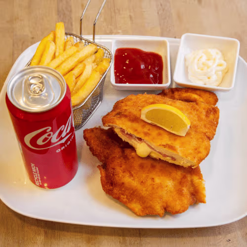 Hühner Cordon Bleu Menü