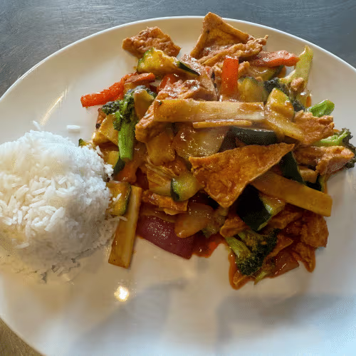 Wok Gemüse mit Tofu