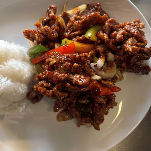 Gan Bian Rindfleisch (scharf)