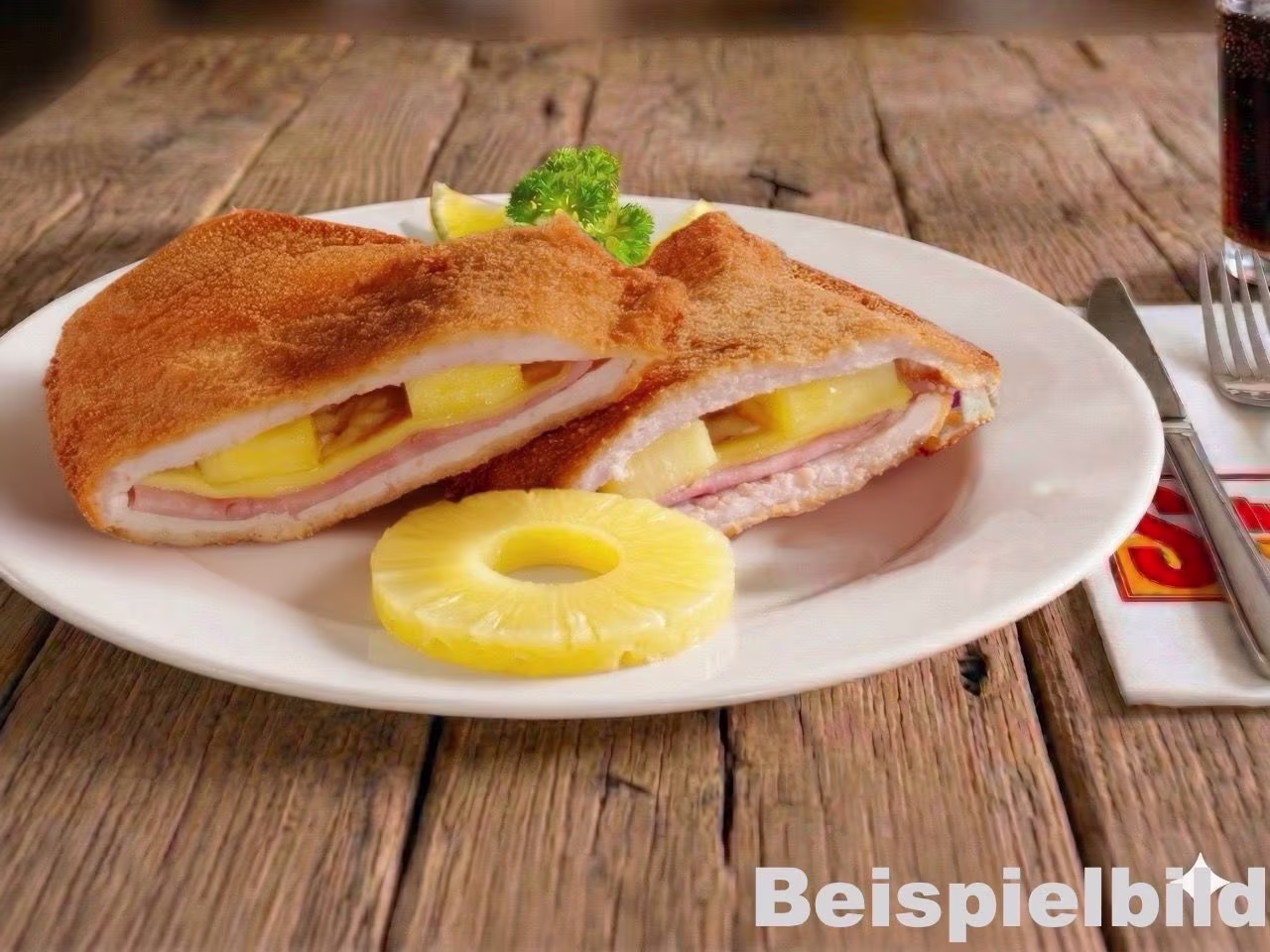 Riesen Spezial Cordon Bleu Hawaii