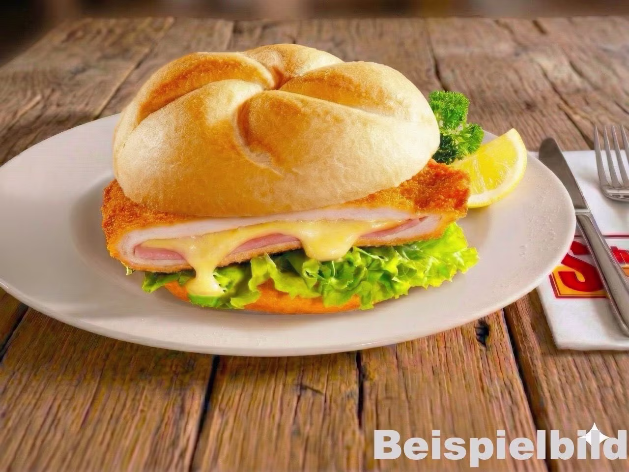 Cordon Bleu-Semmel