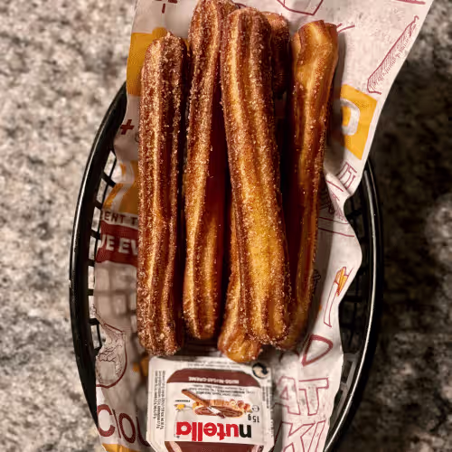 Churros 5 Stück mit Nutella