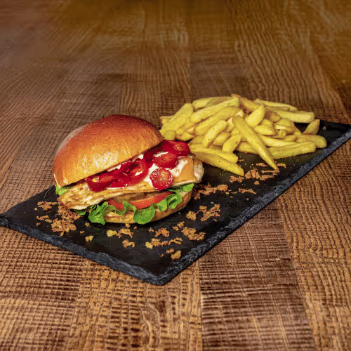 Hot & Spicy Chickenburger (scharf)