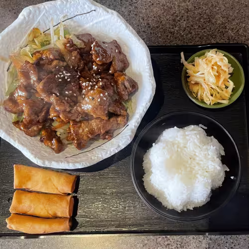 Menü mit Bulgogi