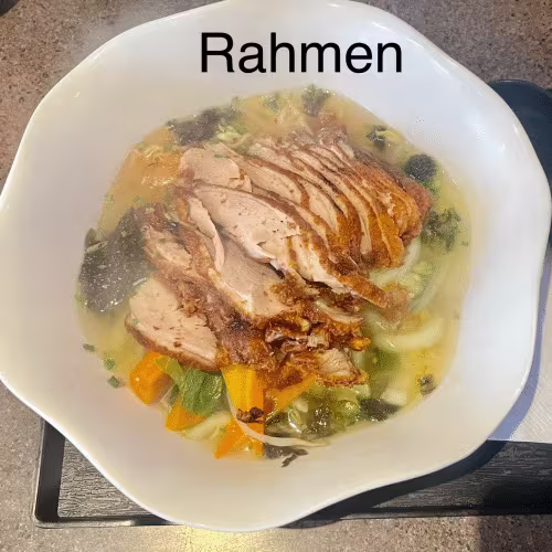 Nudelsuppe mit Ente