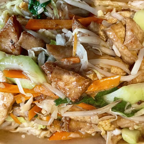 Eierreis mit Tofu und Gemüse