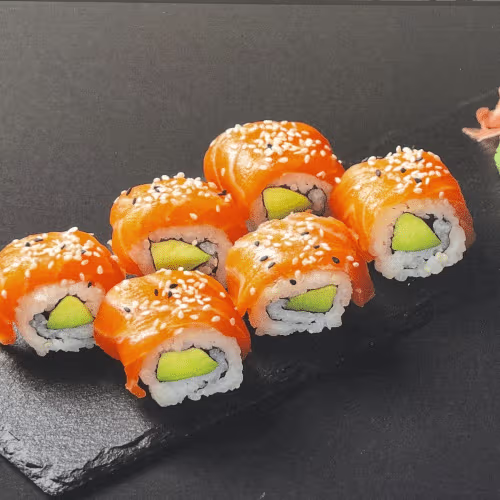 Lachs-Sesam Maki