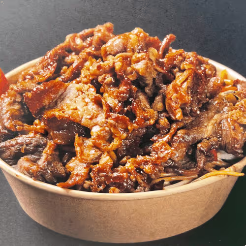 Gebratene Nudeln mit Rindfleisch