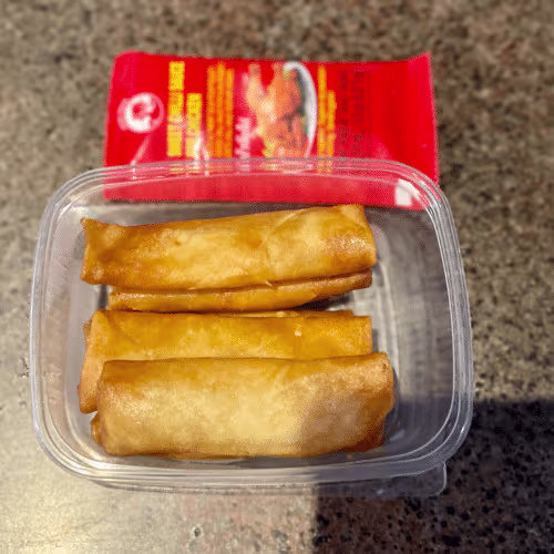 Mini Frühlingsollen (6 Stück, vegetarisch)