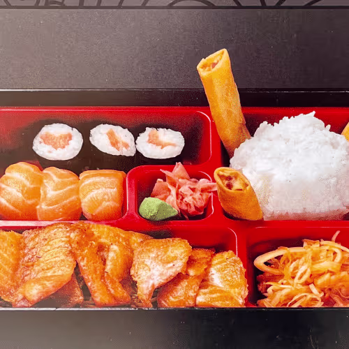 Bento mit Lachs