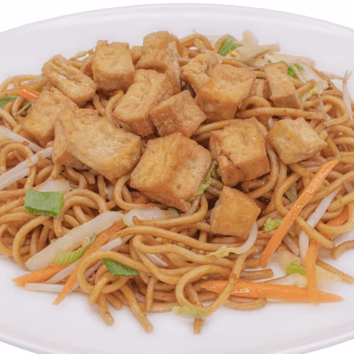 Tofu mit Nudeln Box