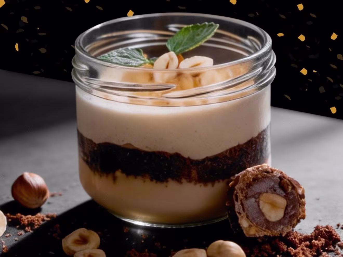 Glasdessert Bueno Haselnuss