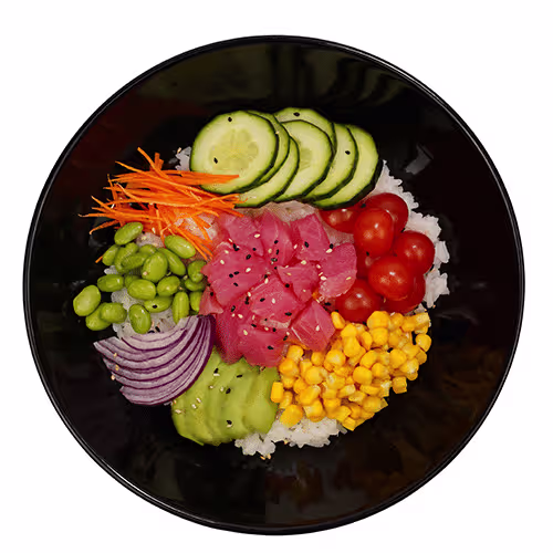 Thunfisch Bowl mit Sesam-Sauce