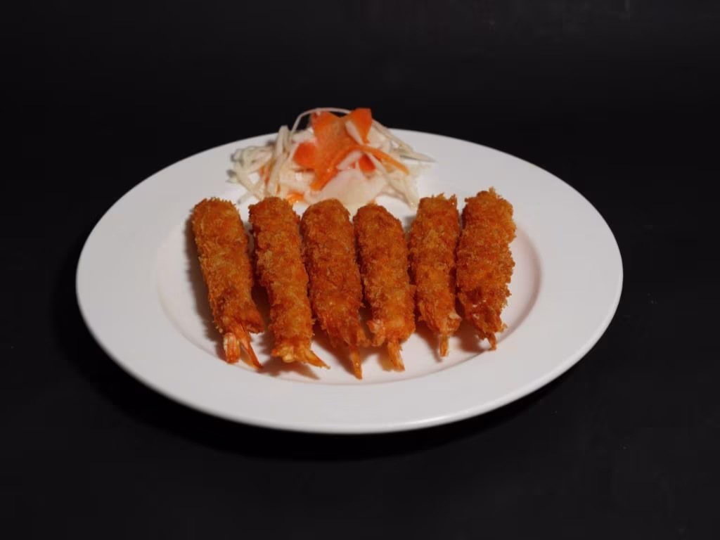 Gebackene Garnelen (6 Stück)