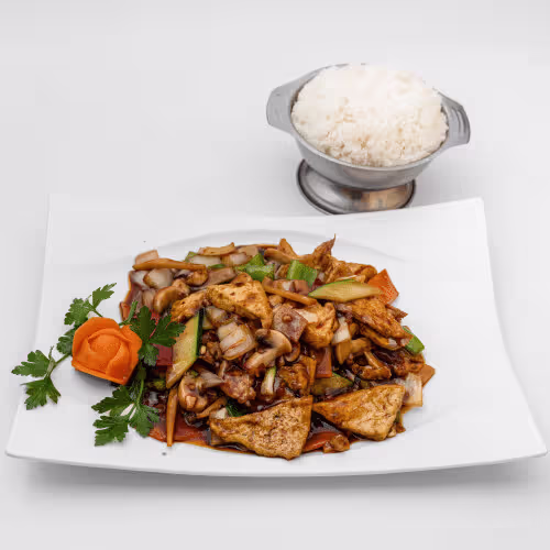 Tofu nach Szechuan-Art (scharf)