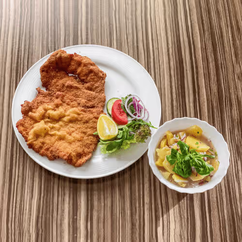 Gebackenes Schweineschnitzel