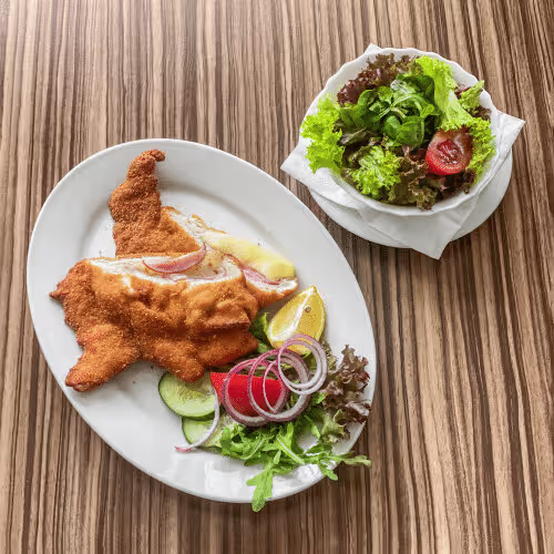 Gebackenes Puten Cordon Bleu