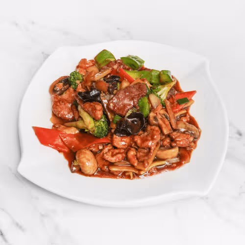 Rindfleisch nach Szechuan Art (scharf)