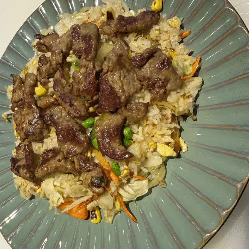 Rindfleisch Eierreis