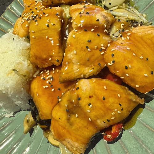 Lachs Teriyaki