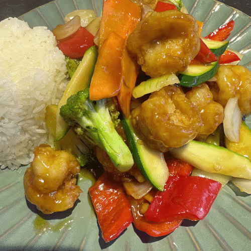 Teriyaki Garnelen