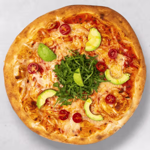 Pizza Rucola Pomodorini (vegan)