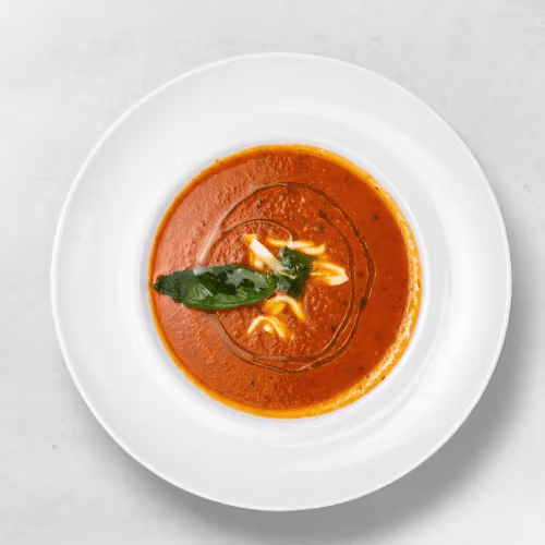 Zuppa di Pomodoro con Mozzarellini